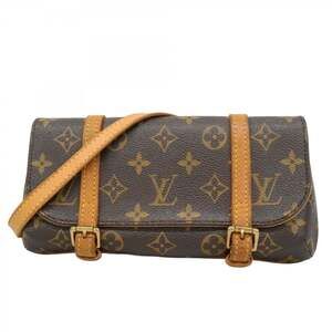 LOUIS VUITTON Authentic Brown Monogram Pochette Fanny Pack